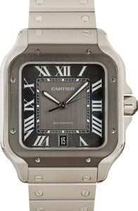 Cartier Santos De Cartier Large Model Grey Dial