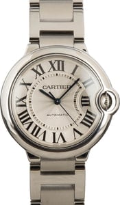 Ballon Bleu De Cartier Stainless Steel Silver Dial