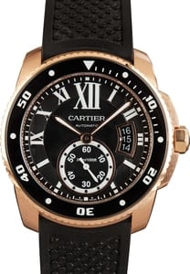 Calibre De Cartier 18k Rose Gold