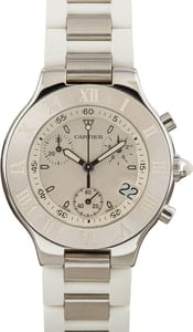 Cartier Must 21 Chronoscaph White Dial