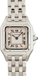 Cartier Panthere Stainless Steel Ivory Dial