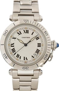 Cartier Pasha White Roman Dial