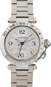 Cartier Pasha GMT Stainless Steel