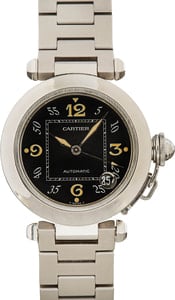 Cartier Pasha C Stainless Steel Black Dial