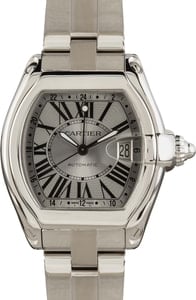 Cartier Roadster GMT XL Silver Dial