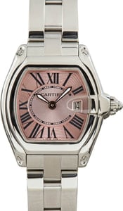 Cartier Roadster W62017V3 Pink Roman Dial