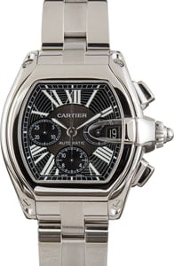 Cartier Roadster W62020X6 XL Stainless Steel Chronograph