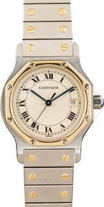 Cartier Santos Ronde Stainless Steel & Yellow Gold