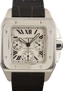 Used Cartier Santos 100 Stainless Steel