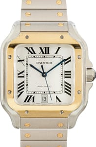 Cartier Santos Dumont W2SA0006 Large Model Steel & Gold