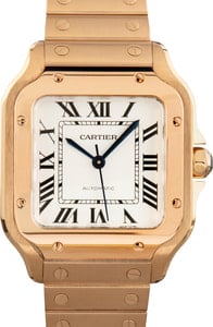 Cartier Santos De Cartier 18k Rose Gold