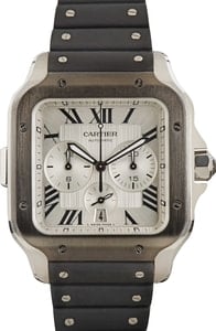 Cartier Santos De Cartier Chronograph Roman Dial