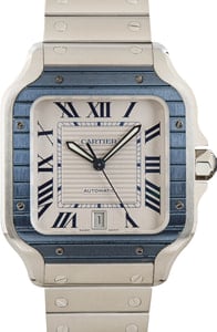 Used Cartier Santos De Cartier Stainless Steel Large Model