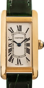 Cartier Tank Americaine 18k Yellow Gold