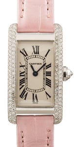 Cartier Tank Americaine 18k White Gold