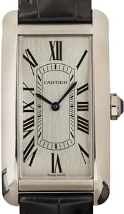 Cartier Tank Americaine Watch Stainless Steel