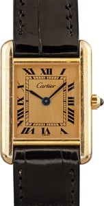 Cartier Tank Champagne Roman Dial