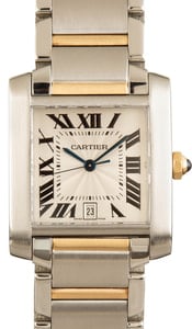 Cartier Tank Francaise Stainless Steel Roman Dial