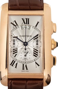 Cartier Tank Americaine Chronograph Rose Gold