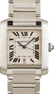 Used Cartier Tank Francaise Silver Dial