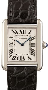 Cartier Tank Solo Steel Silver Roman Dial