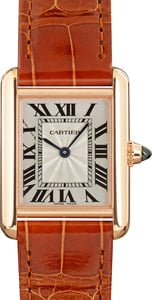 Tank Small Model Louis Cartier Rose Gold