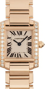 Cartier Tank Francaise Watch 18k Rose Gold