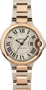 Cartier Ballon Bleu Steel & Rose Gold