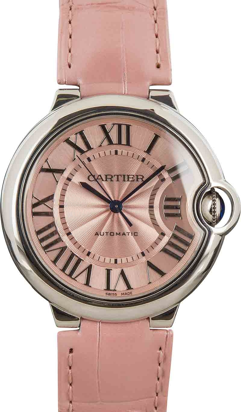 Cartier ballon bleu pink clearance dial