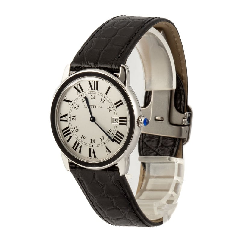 Pre-Owned Ronde Solo De Cartier Stainless Steel