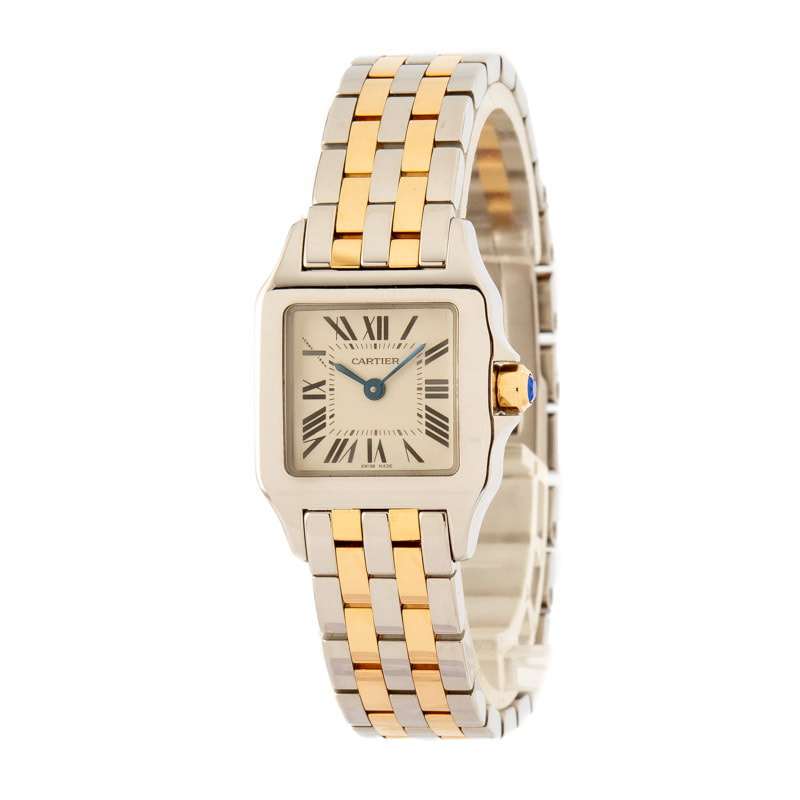 Cartier Santos Demoiselle Stainless Steel & Yellow Gold