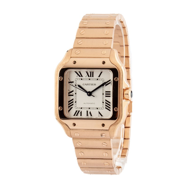 Cartier Santos De Cartier 18k Rose Gold