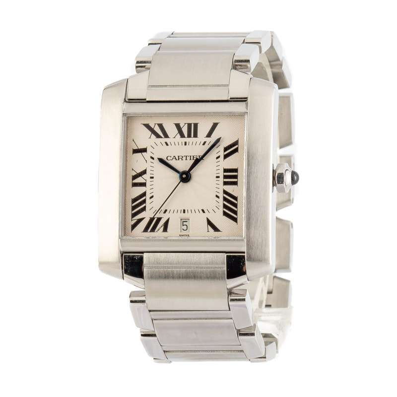 Used Cartier Tank Francaise Roman Dial