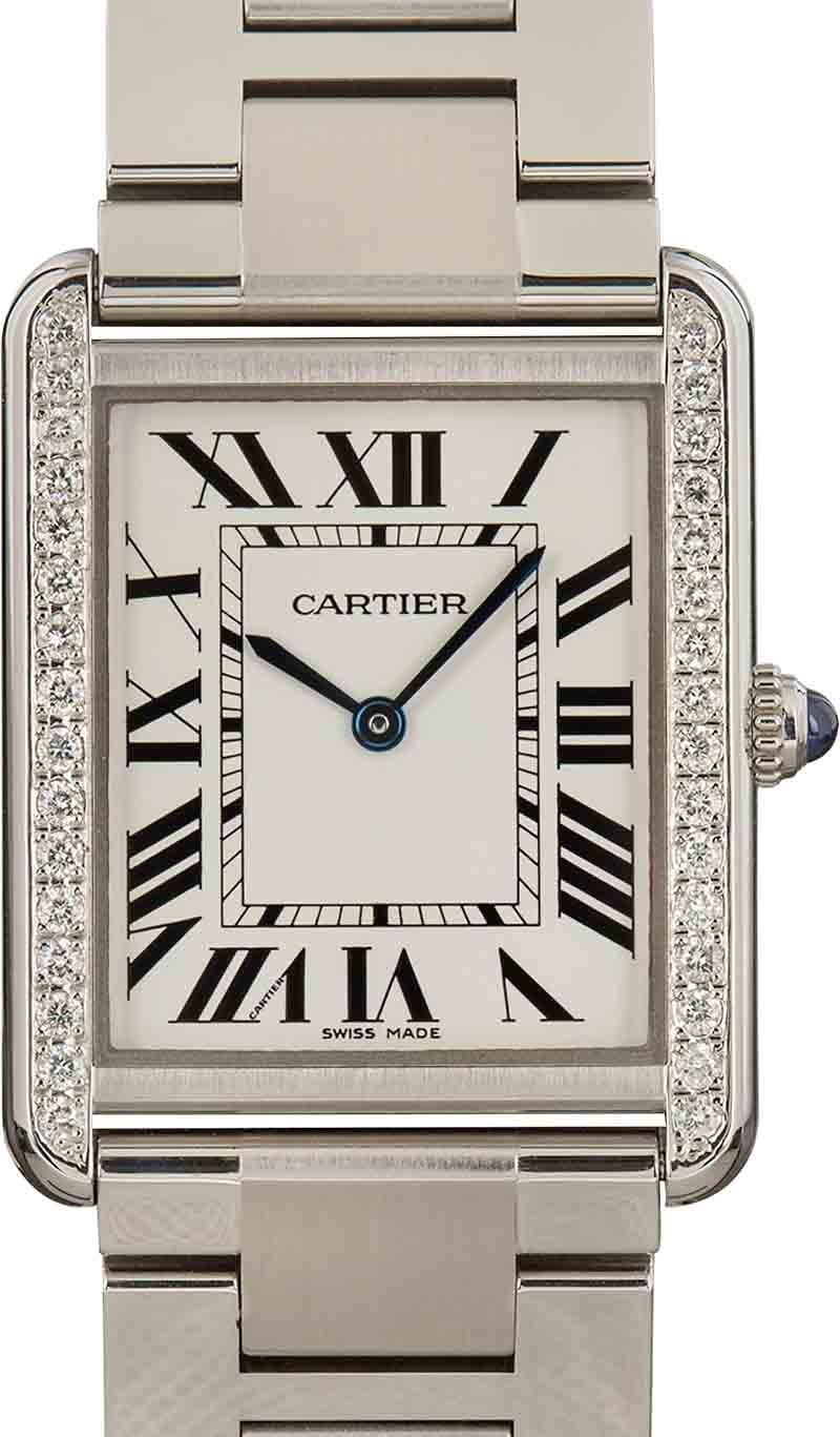 W5200014 Cartier Tank Solo Large Steel Bracelet Womens Watch