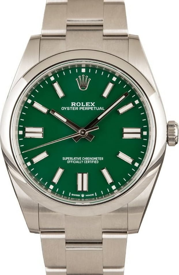 green rolex oyster perpetual
