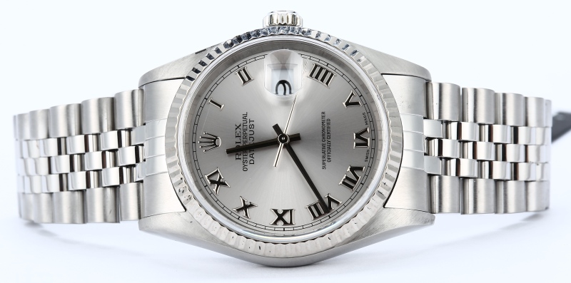 Rolex Datejust 16234 Silver Roman Dial