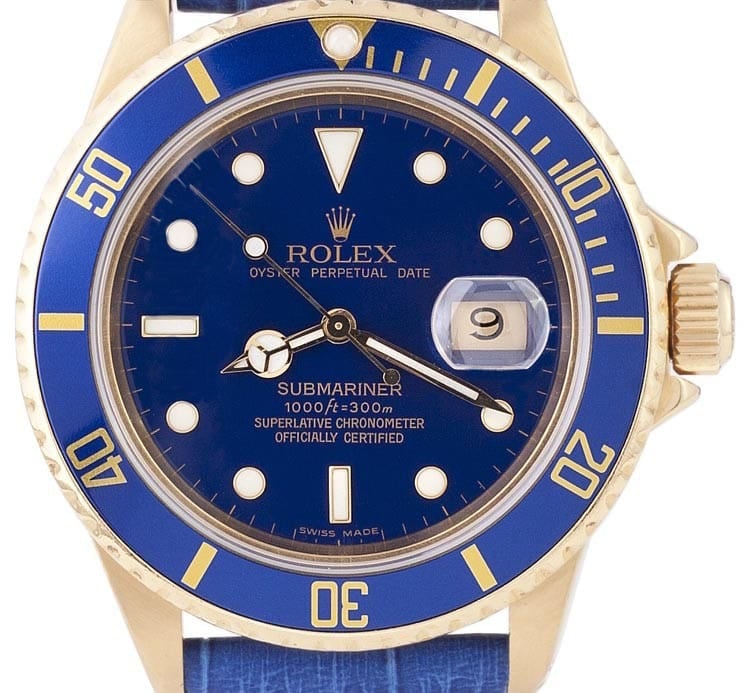 Rolex Submariner 18k Gold 16808, Transitional Dial