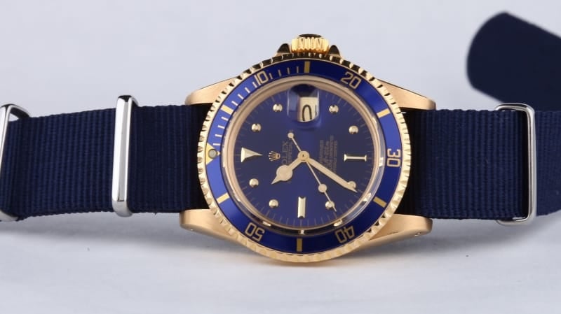 Vintage Rolex Submariner All 18k Gold 1680