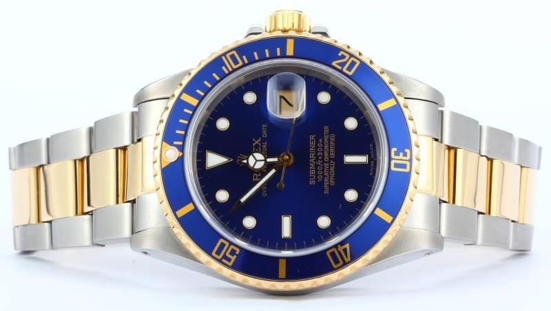 Men's Pre-Owned Rolex Submariner Steel & Gold Transitional 16803