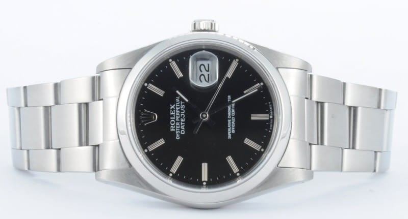 Rolex DateJust 16220 Steel Bezel