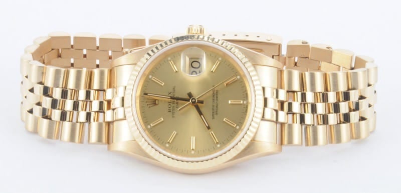 Rolex Date Champagne Dial