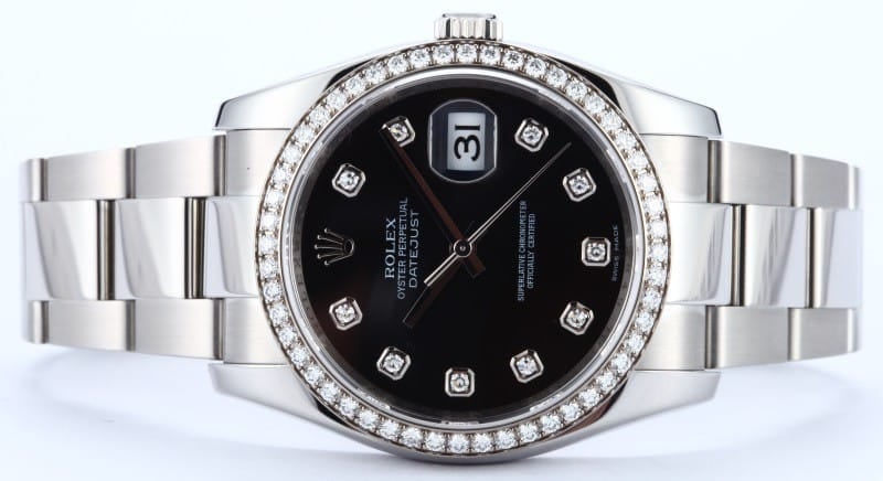 Rolex Datejust Black Diamond Dial 116244