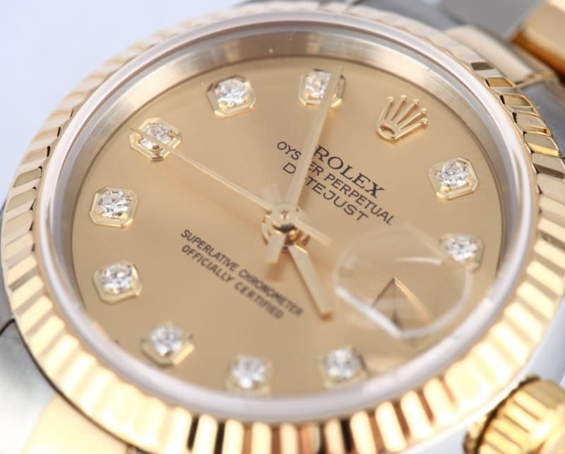 Two Tone Rolex Datejust 79173 Diamond Dial