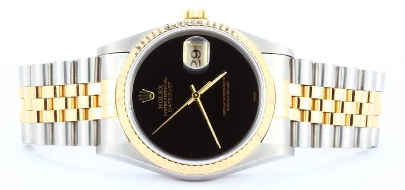 Men's Rolex DateJust Jubilee Onyx Dial 16233