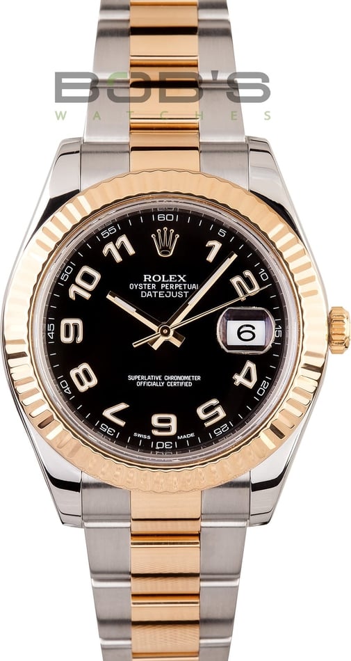 rolex oyster perpetual datejust two tone