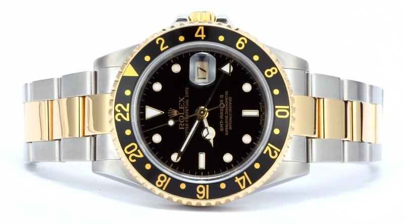 Rolex GMT Master II 16713 Watch Gold thru Clasp