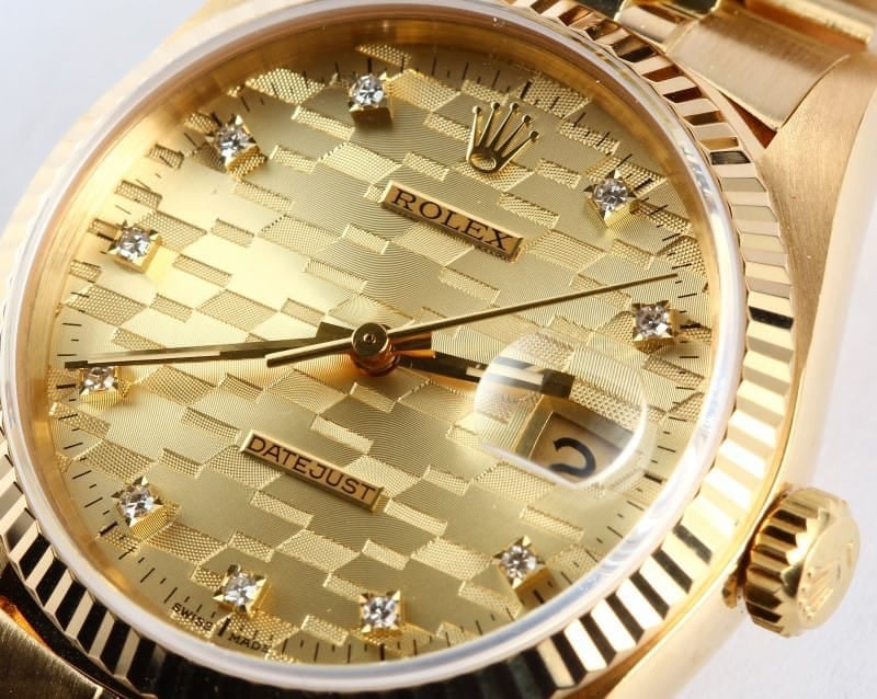 Rolex 18k Yellow Gold DateJust Chevrolet Award Champagne Dial