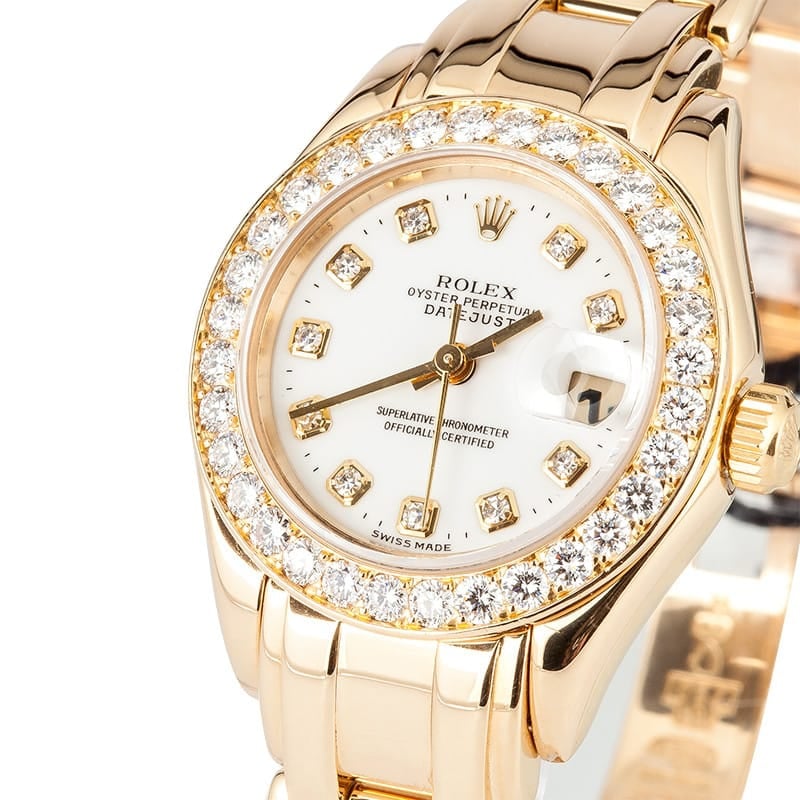 Used Ladies Rolex Pearlmaster 69298