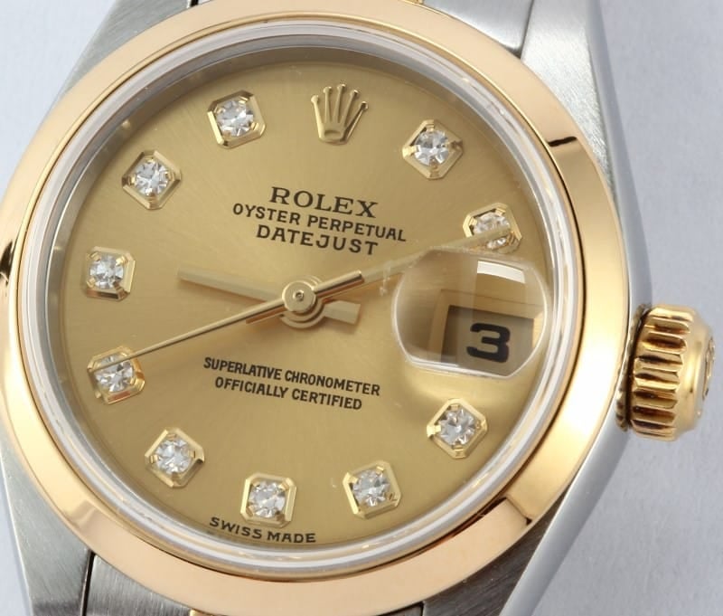 Rolex Two Tone Diamond Dial Datejust 79173