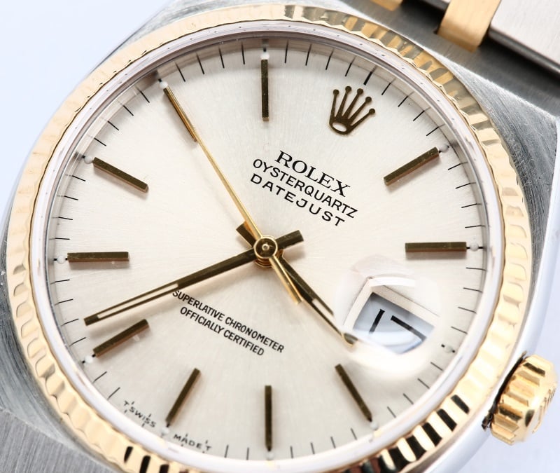 Rolex Datejust OysterQuartz 17013 Two Tone